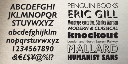 Gill Sans MT Font Poster 3